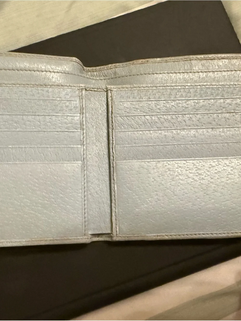 Gucci Canvas BiFold Wallet W/ Coin pouch